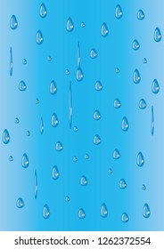 raindrop background on blue background
