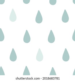 Raindrop drip cute pattern. Ornament for fabric, texlile, wrapping, paper.