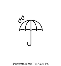 raindrop icon. Element of logistics icon for mobile concept and web apps. Thin line raindrop icon can be used for web and mobile on white background