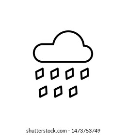 raindrop icon, illustration design template
