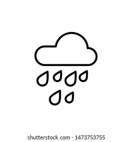 raindrop icon, illustration design template