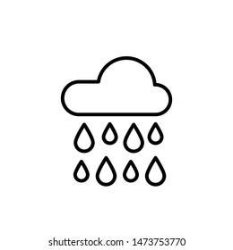 raindrop icon, illustration design template