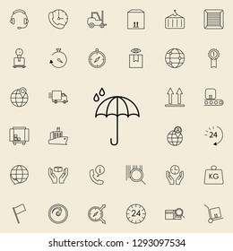 raindrop icon. logistics icons universal set for web and mobile