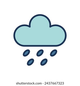 raindrop icon symbol vector template