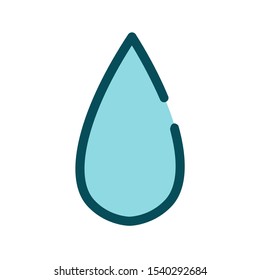 Raindrop icon for your business, web, software, or app. Filled outline icon style.