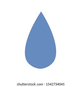 Raindrop icon for your business, web, software, or app. Flat icon style.