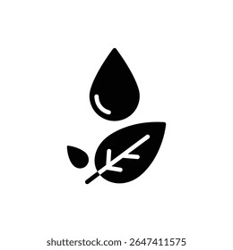Raindrop on Leaf Tip Symbolizing Freshness and Nature