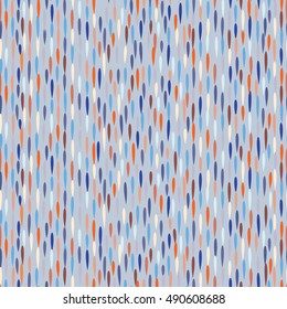 Raindrop pattern. Abstract water drop background. Seamless pattern with falling dots