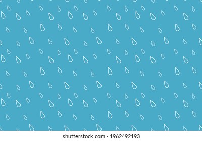 Raindrop seamless pattern. Rainy background. Weather wallpaper. Vector