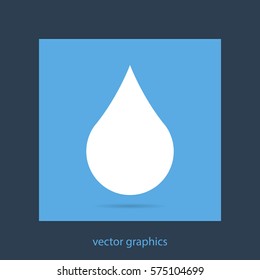 raindrop  vector icon