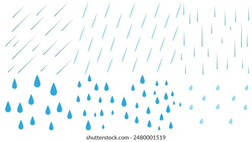 Raindrop vector illustration flat icon design. Isolated on white background.