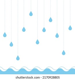 Raindrop and wave background ,abstract geometric background
