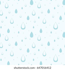 Raindrops background. Seamless pattern. Vector.