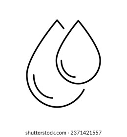 Raindrops icon. Blood drop icon. Vector illustration