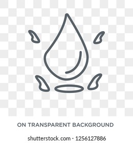 Raindrops icon. Raindrops design concept from  collection. Simple element vector illustration on transparent background.