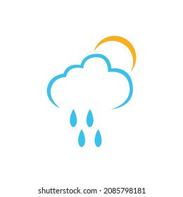 raindrops icon logo vector illustration design