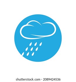 raindrops icon logo vector illustration design