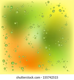 Raindrops On My Window vector 