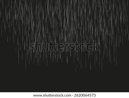 Raindrops on transparent background. Downpour with rain and white cloud isolated on transparent background. Downpour, hail rainy weather. PNG