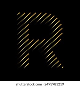  Rained Logo combine with letter R vector template