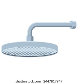 Rainfall shower head vector cartoon illustration isolated on a white background.