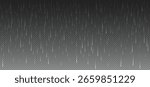 Rainfall texture on transparent background. Vertical streaks line of rain droplets create downpour effect for weather rainy designs. Vector overlays clear storm rain png illustration seamless pattern
