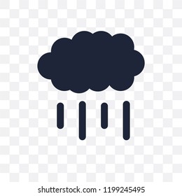 Rainfall transparent icon. Rainfall symbol design from Weather collection. Simple element vector illustration on transparent background.