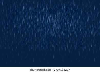Gotas de agua de lluvia y cielo nublado. Gotas de lluvia que caen, fondo azul oscuro del Clima lluvioso