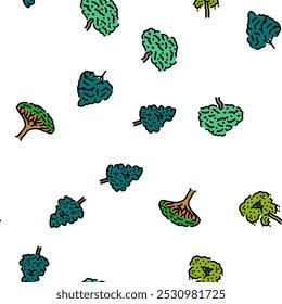 rainforest jungle amazon nature vector seamless pattern thin line illustration