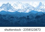 rainforest tropical jungle near Andes mountains