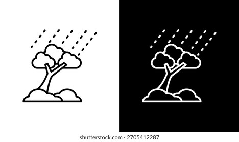 Rainforest White Icon Set Design