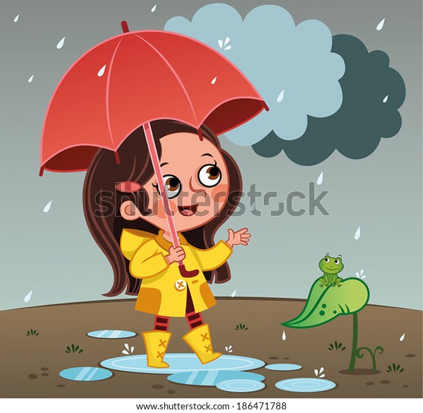 Raining Stock Vector (Royalty Free) 186471788 | Shutterstock