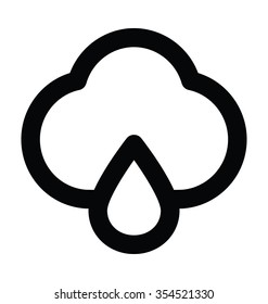 
Raining Bold Line Icon
