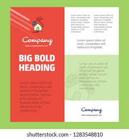 Raining Business Company Poster Template. with place for text and images. vector background