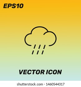  Raining and cloud vector icon illustration for web and mobile application. Premium quality.