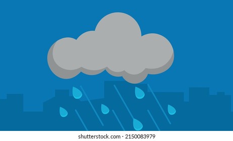 it's raining from the clouds
