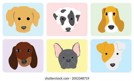 ¡Son perros que llueven! 

Vector de perros de dibujos animados lindo y divertido. Caracteres de mascota. Diferentes ilustraciones de perros de pan. Amigos humanos furiosos. Animales domésticos.