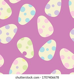 Its Raining Easter eggs Repeating Pattern