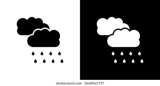 Gráficos de ícones de chuva - Vetor. perfeito para projetos gráficos