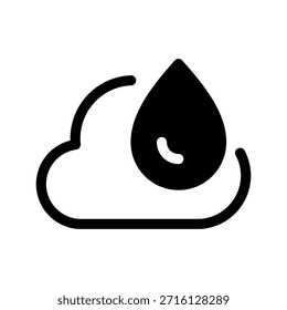 Ilustração de design de símbolo de vetor de ícone de chuva