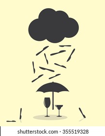 Raining Like Knife Kitchen Cutlery