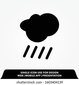 raining sign icon.raining vector illustration.