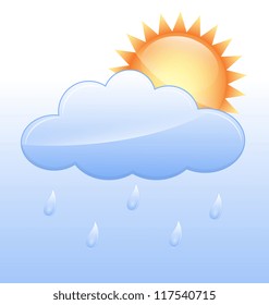 Raining Vector Icon