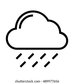 Raining Vector Icon