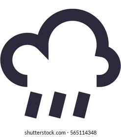 Raining Vector Icon