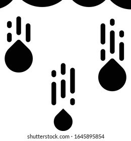 Raining - Weather icon set. High quality solid vector illustration for website and mobile application.