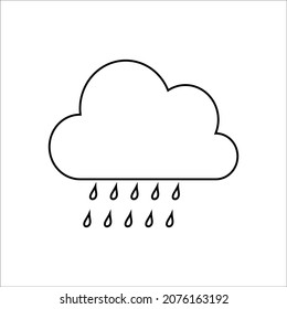 Raining weather icon , weather symbol, Weather icon vector illustration.