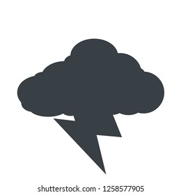 rainstorm icon,weather icon with rain and thunder icon