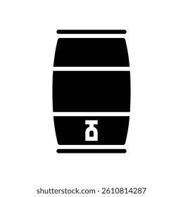 rainwater collection barrel sustainability glyph icon vector. rainwater collection barrel sustainability sign. isolated symbol illustration
