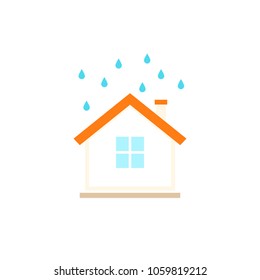 Rainwater harvesting icon. Vector image isolated on white background